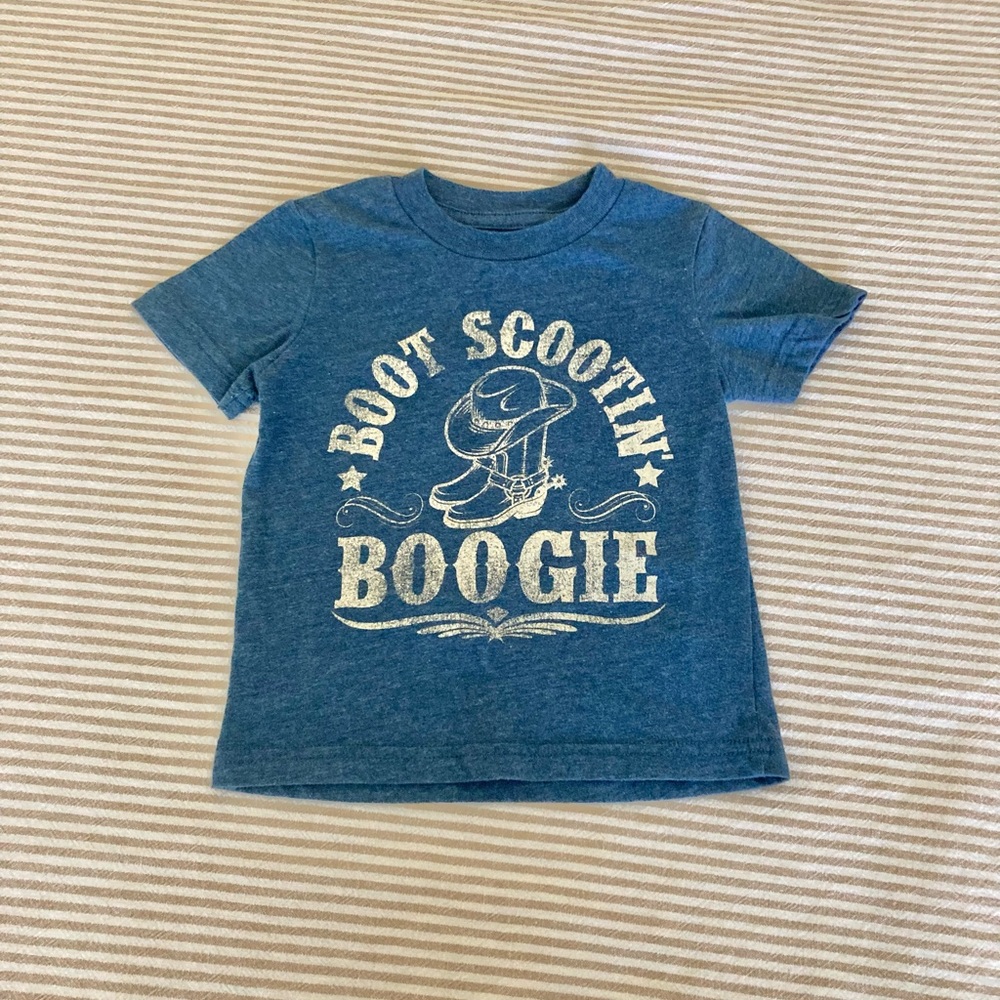 Toddler boy’s Boot Scootin’ Boogie cotton tee